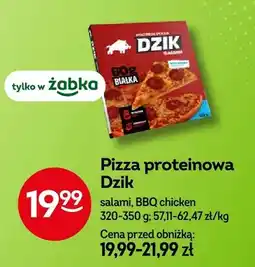 Żabka Pizza proteinowa salami, BBQ chicken oferta
