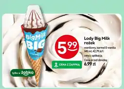 Żabka Lody Big Milk rożek waniliowy, karmel & wanilia oferta