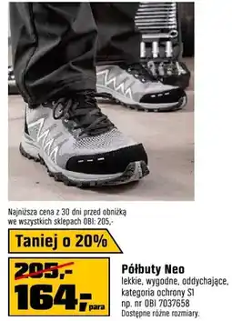 OBI Półbuty lekkie, wygodne, oddychające, kategorie ochrony S1 oferta