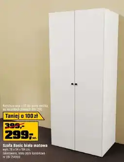OBI Szafa Basic biała matowa oferta