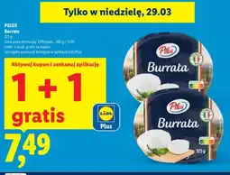 Lidl Ser burrata 1+1 GRATIS oferta
