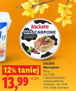 Lidl Serek mascarpone oferta