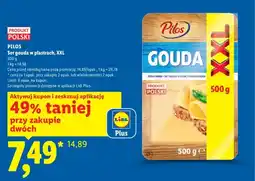 Lidl Ser gouda w plastrach XXL oferta