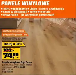 OBI Panele winylowe Dąb Como oferta