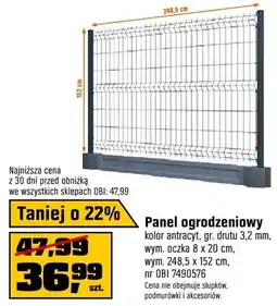 OBI Panel ogrodzeniowy oferta