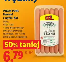 Lidl Parówki z szynki oferta