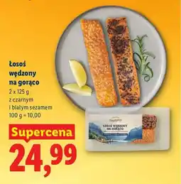 Lidl Łosoś wędzony na gorąco z czarnym i białym sezamem oferta