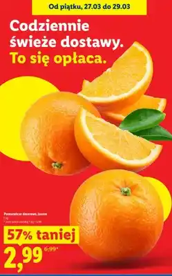 Lidl Pomarańcze deserowe, luzem oferta