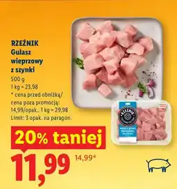 Lidl Gulasz wieprzowy z szynki oferta
