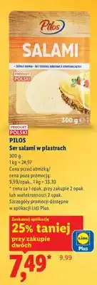 Lidl Ser salami w plastrach oferta