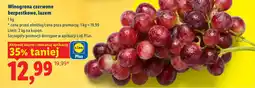Lidl Winogrona czerwone bezpestkowe, luzem oferta