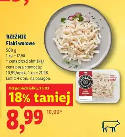 Lidl Flaki wołowe oferta