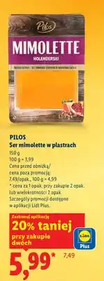 Lidl Ser mimolette w plastrach oferta