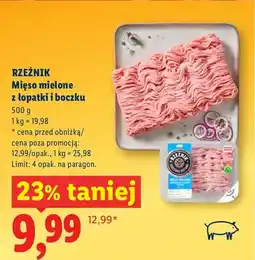 Lidl Mięso mielone z łopatki i boczku oferta