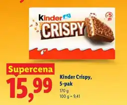 Lidl Batonik Kinder Crispy oferta