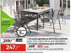 Leroy Merlin Krzesło wielopozycyjne ODYSSEA 2 oferta