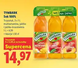 Lidl Sok 100% trzysztuk multiwitamina, jabłko i jabłko-brzoskwinia oferta