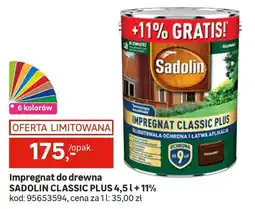 Leroy Merlin Impregnat do drewna Sadolin Classic Plus 4,5l + 11% oferta