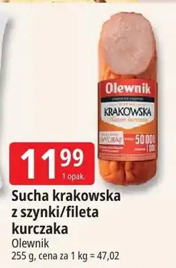 E.Leclerc Sucha krakowska z szynki/fileta kurczaka oferta