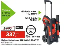 Leroy Merlin Myjka ciśnieniowa STERWINS 2200 W oferta