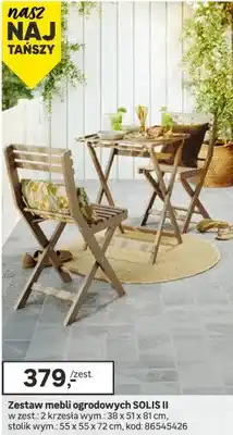 Leroy Merlin Zestaw mebli ogrodowych SOLIS II oferta