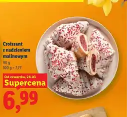 Lidl Croissant z nadzieniem malinowym oferta