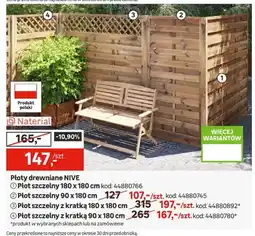 Leroy Merlin Płot szczelny z kratką 90 x 180 cm oferta