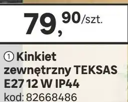 Leroy Merlin Kinkiet zewnętrzny Teksas E27 12 W IP44 oferta
