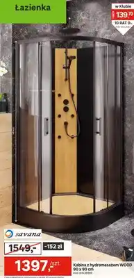 Leroy Merlin Kabina z hydromasażem WOOD 90 x 90 cm oferta