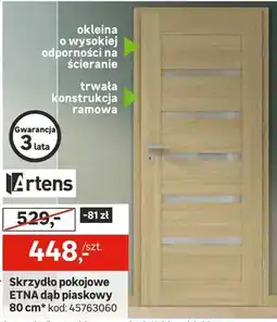 Leroy Merlin Skrzydło pokojowe ETNA dąb piaskowy 80cm oferta