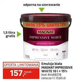 Leroy Merlin Emulsja biała Impressive White oferta