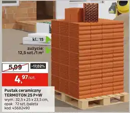 Leroy Merlin Pustak ceramiczny TERMOTON 25 P+W oferta