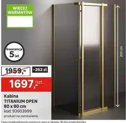 Leroy Merlin Kabina TITANIUM OPEN 80 x 80 cm oferta