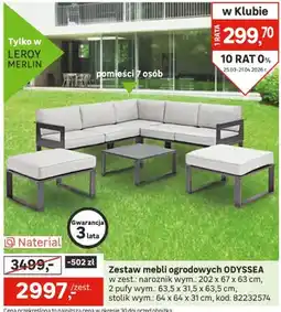 Leroy Merlin Zestaw mebli ogrodowych ODYSSEA oferta