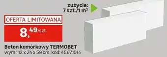 Leroy Merlin Beton komórkowy TERMOBET oferta