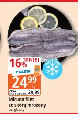 E.Leclerc Miruna filet ze skóra mrożony bez glazury oferta