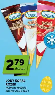 ABC Lody Koral rożek wybrane rodzaje oferta