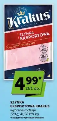 ABC Szynka eksportowa Krakus wybrane rodzaje oferta