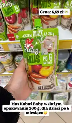 Dino Mus w dużym opakowaniu dla dzieci po 6 miesiącu oferta