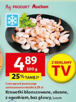 Auchan Blanszowane krewetki oferta