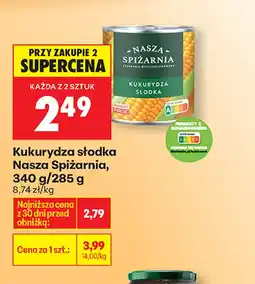 Biedronka Kukurydza Nasza Spiżarnia oferta