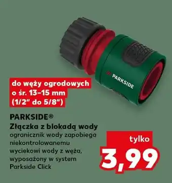 Kaufland Złączka z blokadą wody oferta
