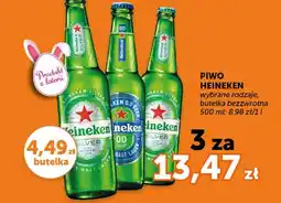 ABC Piwo Heineken wybrane rodzaje, butelka bezzwrotna oferta