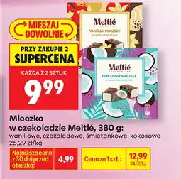 Biedronka Mleczko waniliowe Meltie oferta