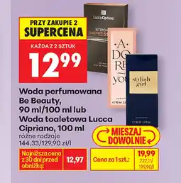 Biedronka Woda perfumowana Lucca Cipriano oferta