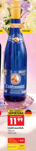 Biedronka Wino półsłodkie Liebfraumilch oferta