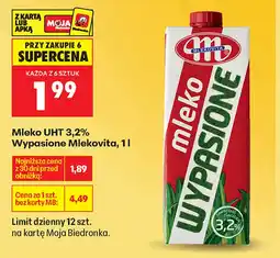 Biedronka Mleko Mlekovita oferta