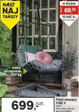 Leroy Merlin Fotel wiszący VIBE II oferta