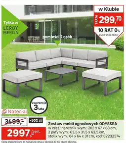 Leroy Merlin Zestaw mebli ogrodowych oferta