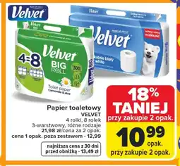 Carrefour Market Papier toaletowy Velvet oferta